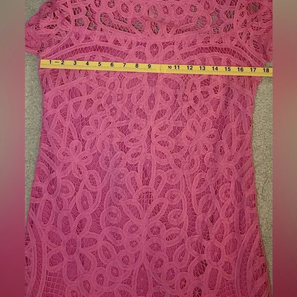 Lilly Pulitzer Mariekate Hotty Pink Dress size Medium - Picture 6 of 11
